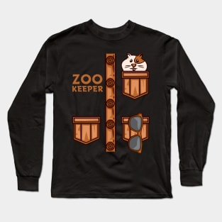 Zoo Keeper - Animal Lover Safari Gift Long Sleeve T-Shirt